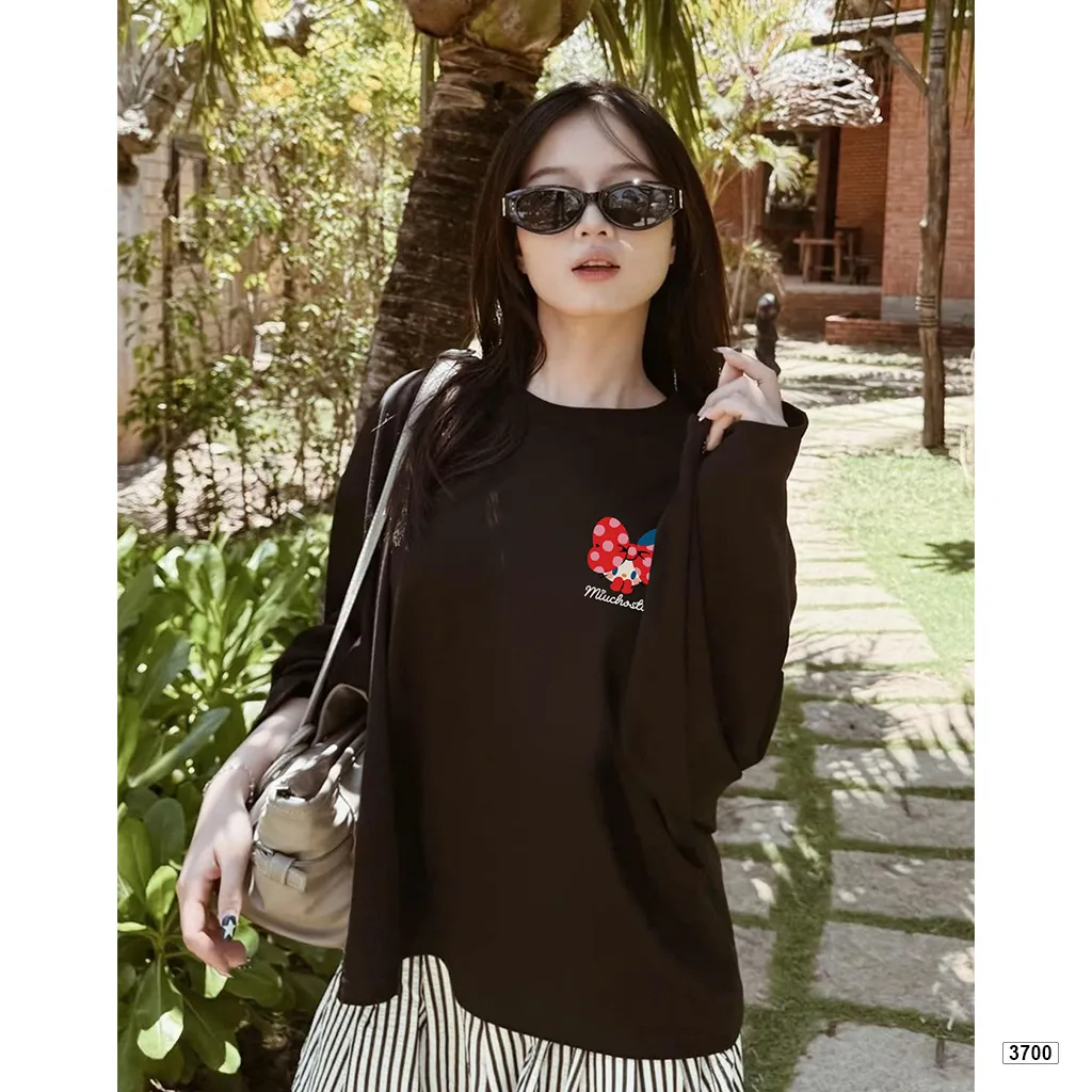 Áo thun nữ tay dài form boxy kittty dễ thương Miuch 3700_thumbnail_3