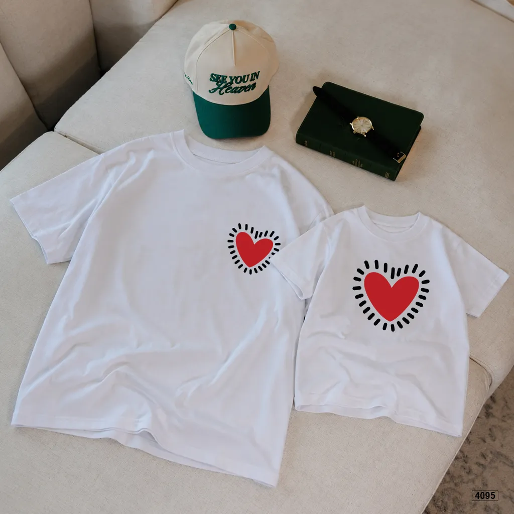 Áo thun gia đình và bé Lovely heart Kado 4095_thumbnail_6