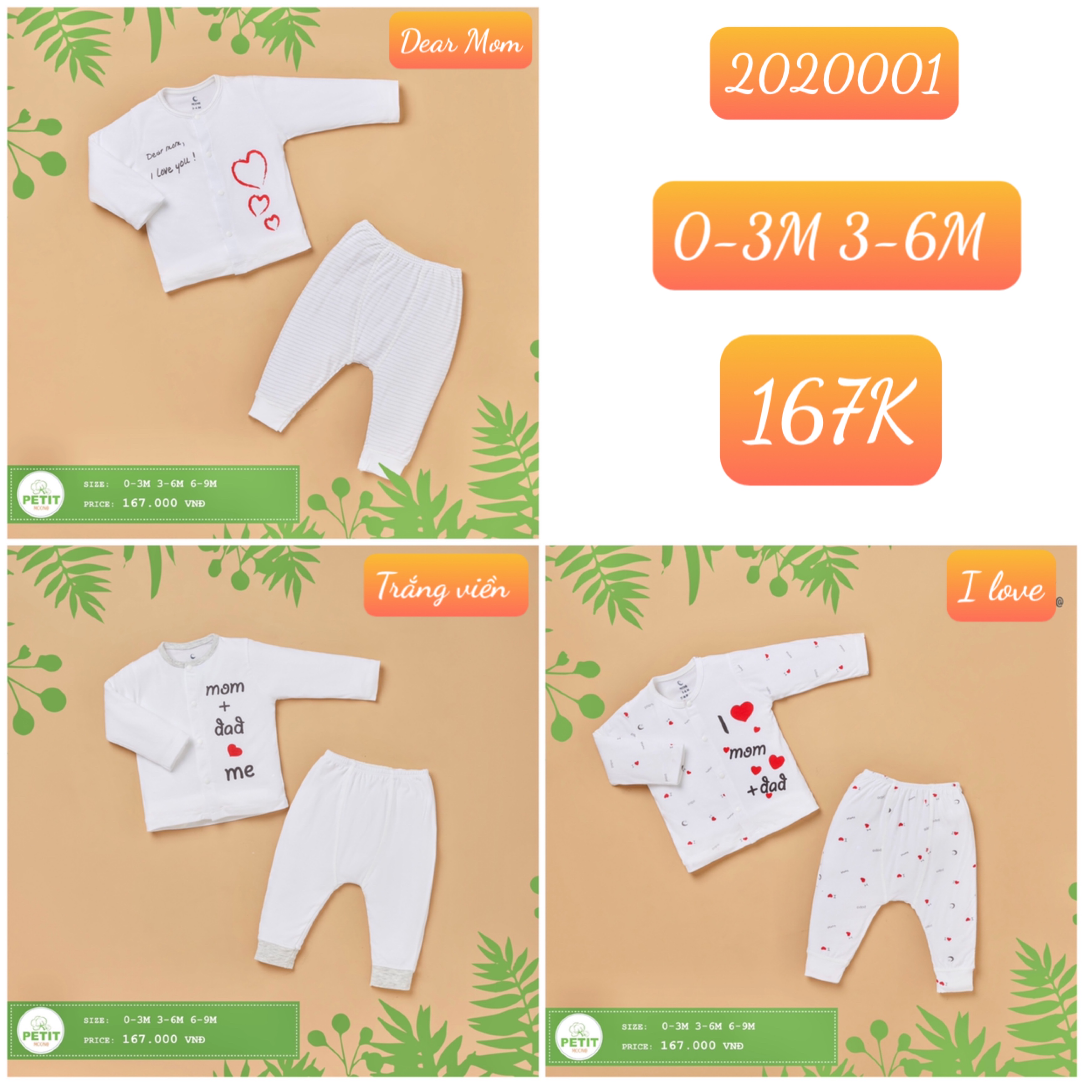 Bộ dài cài lệch tim MOON