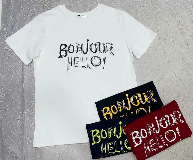 Áo Thun Nữ Korea BONJOUR HELLO NT.2600003 (C) (1451)
