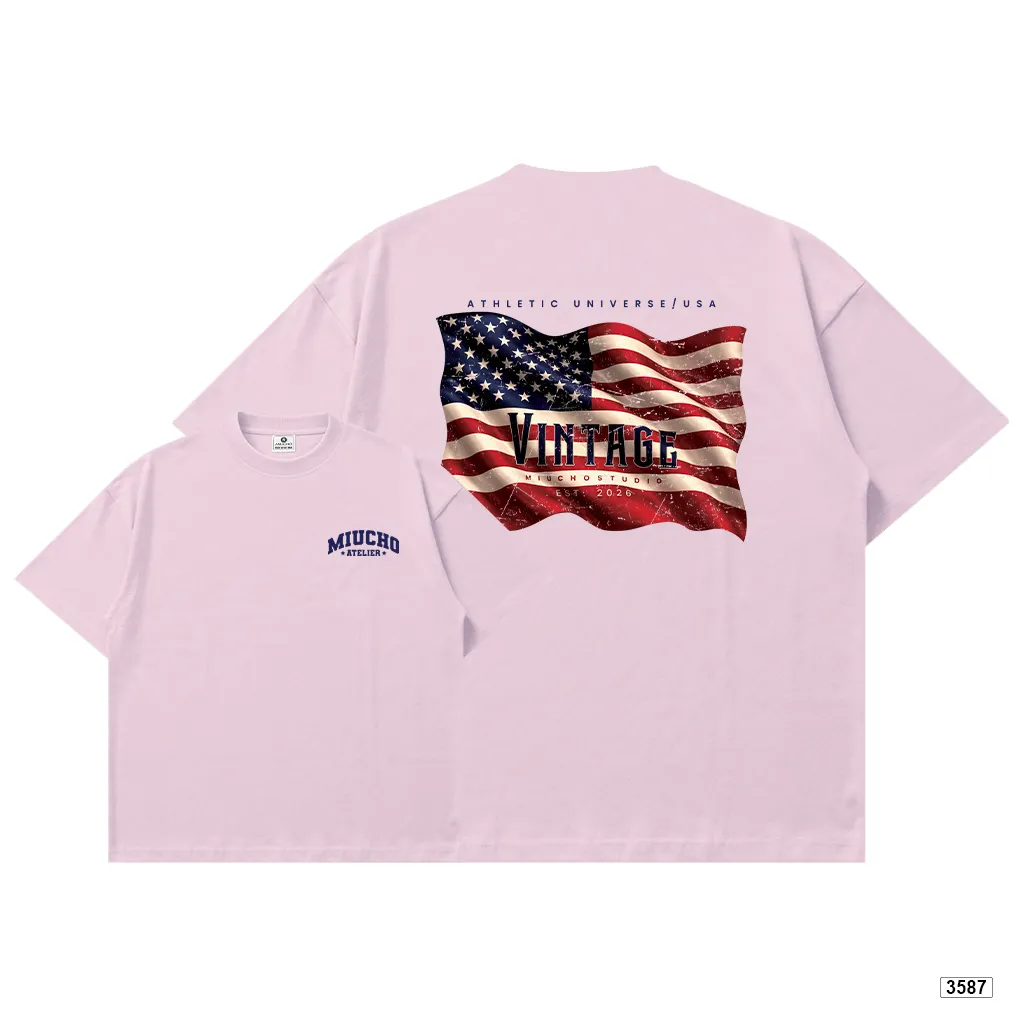 Áo thun boxy unisex phong cách vintage dày dặn đứng form Miucho 3587_thumbnail_18