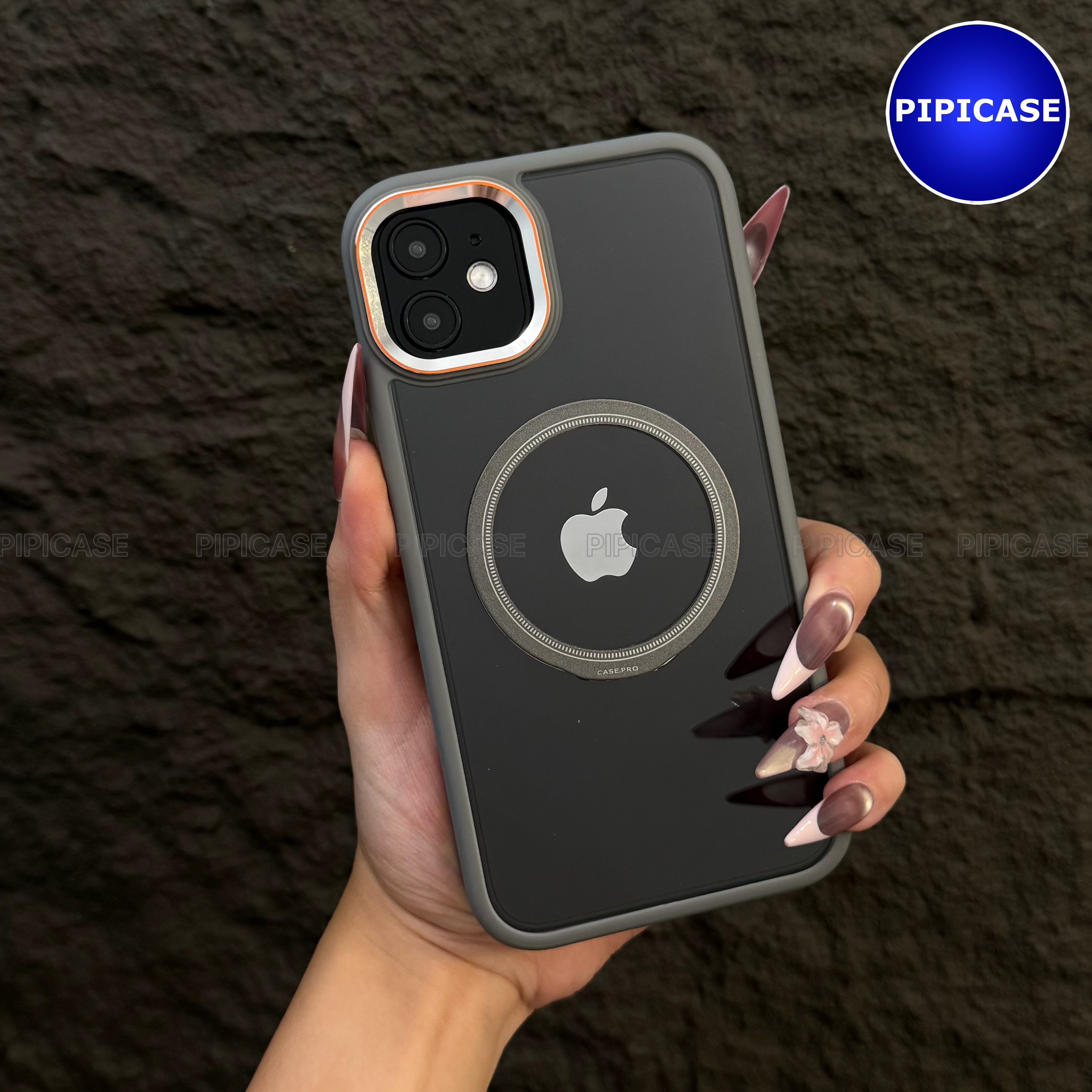 Ốp Lưng iPhone 12 - Wigu - Xám