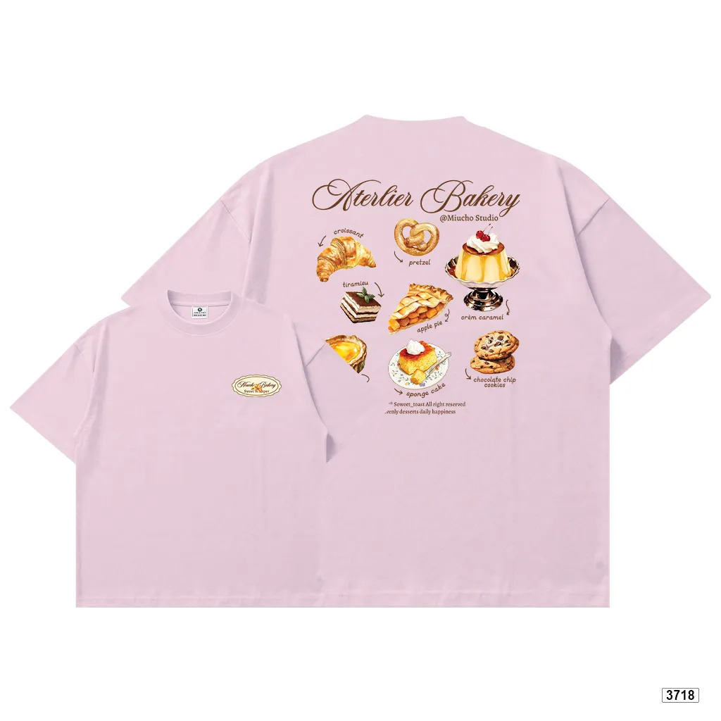 Áo thun unisex form boxy chất thoáng mát Miucho Bakery 3718_thumbnail_18