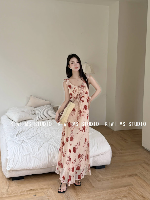 Lucas - Váy hoa 2 dây bèo ngực dáng maxi J2_thumbnail_5