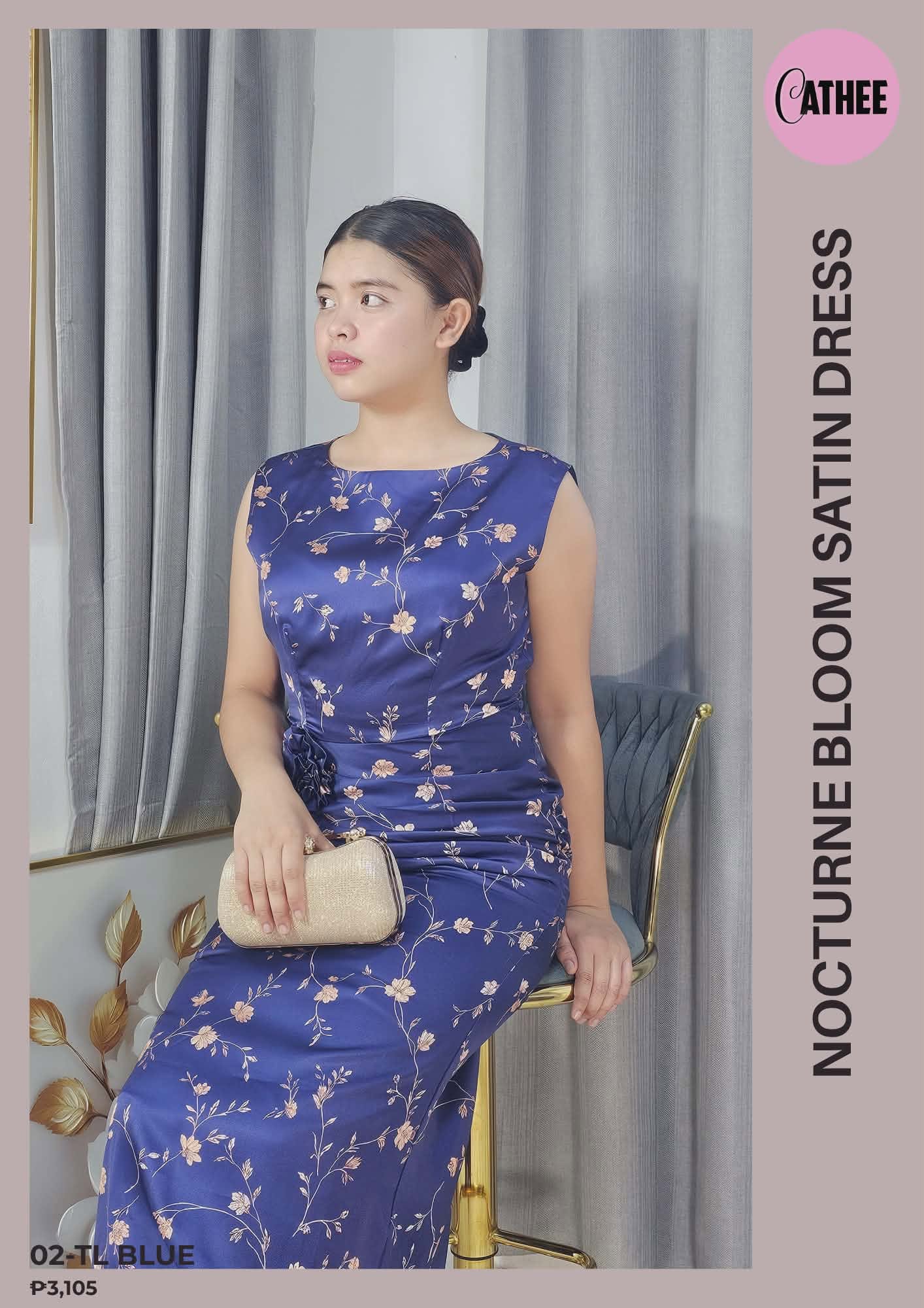 Nocturne Bloom Satin Dress_thumbnail_1