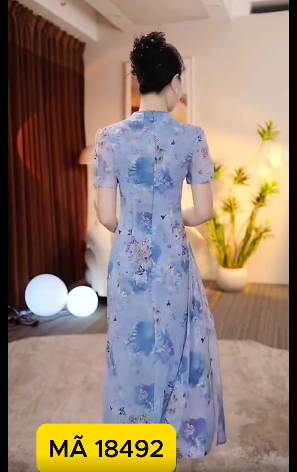 18492-Đầm voan suông giả cách tân in hoa cổ tàu cách điệu ( voan,lót)_thumbnail_1