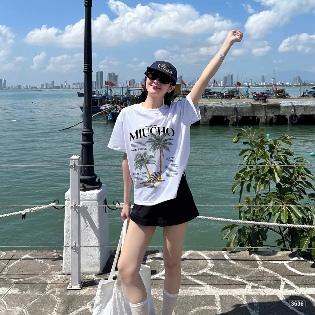 Áo thun boxy unisex phong cách mùa hè năng động Miucho 3636_thumbnail_3