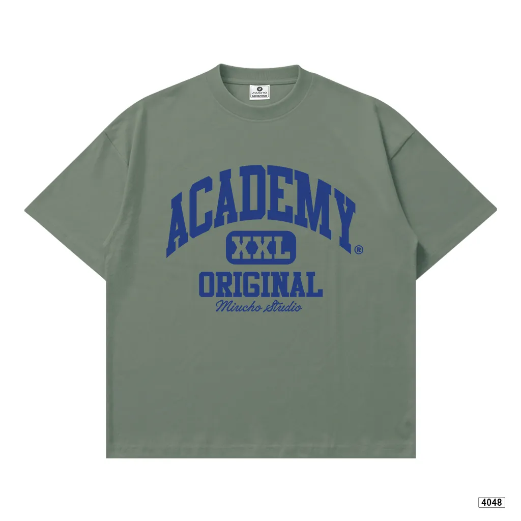 Áo thun boxy unisex dáng ngắn Academy Miucho 4048_thumbnail_12