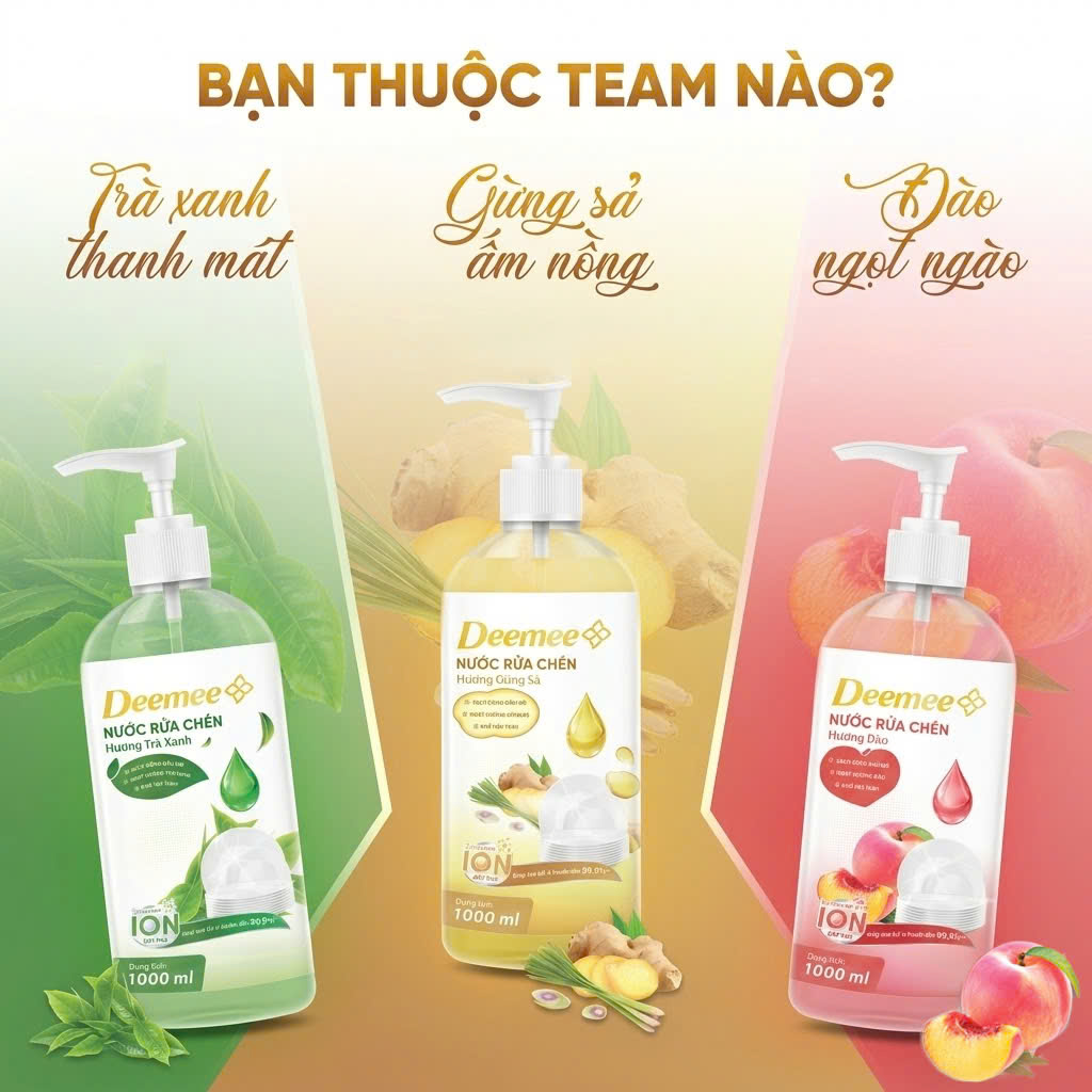 Combo 3 Nước Rửa Chén Deemee 1000ml_thumbnail_2
