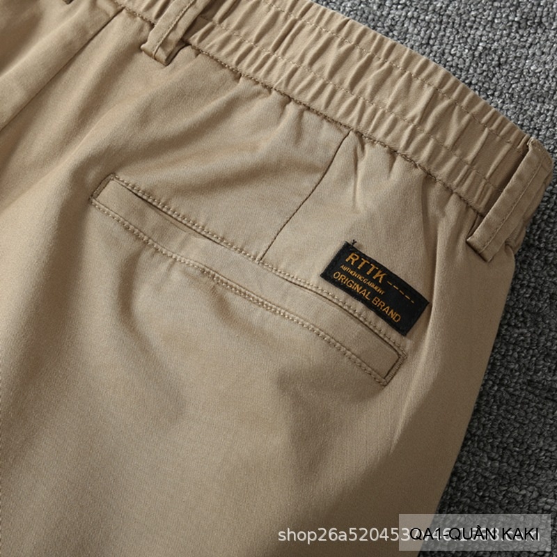 QA1 - Quần short nam ống rộng co giãn, chất cotton thoáng mát, phong cách Nhật Bản mùa hè_thumbnail_23
