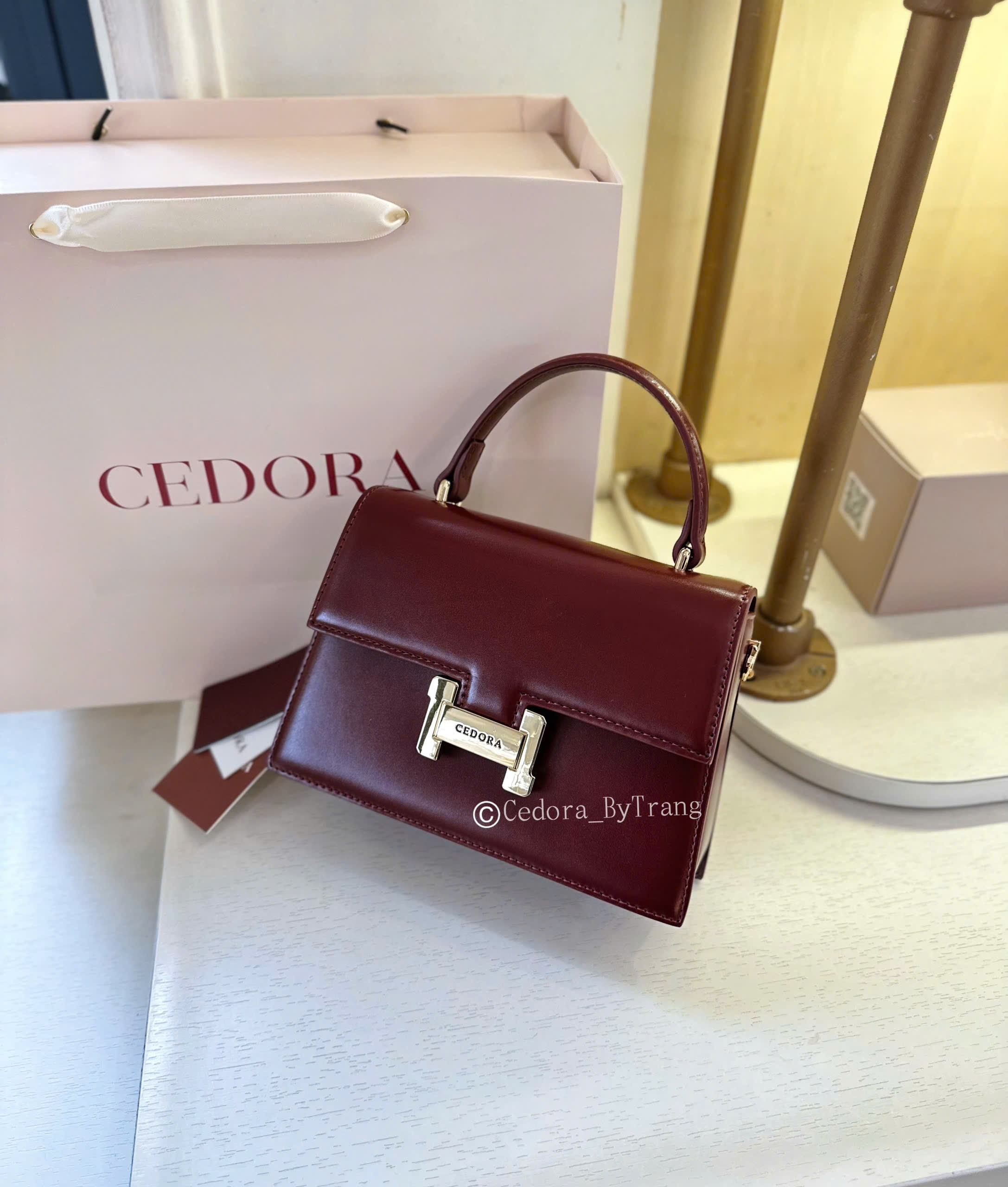 Túi CEDORA chữ H quai xách size19.5 60207-1_thumbnail_4