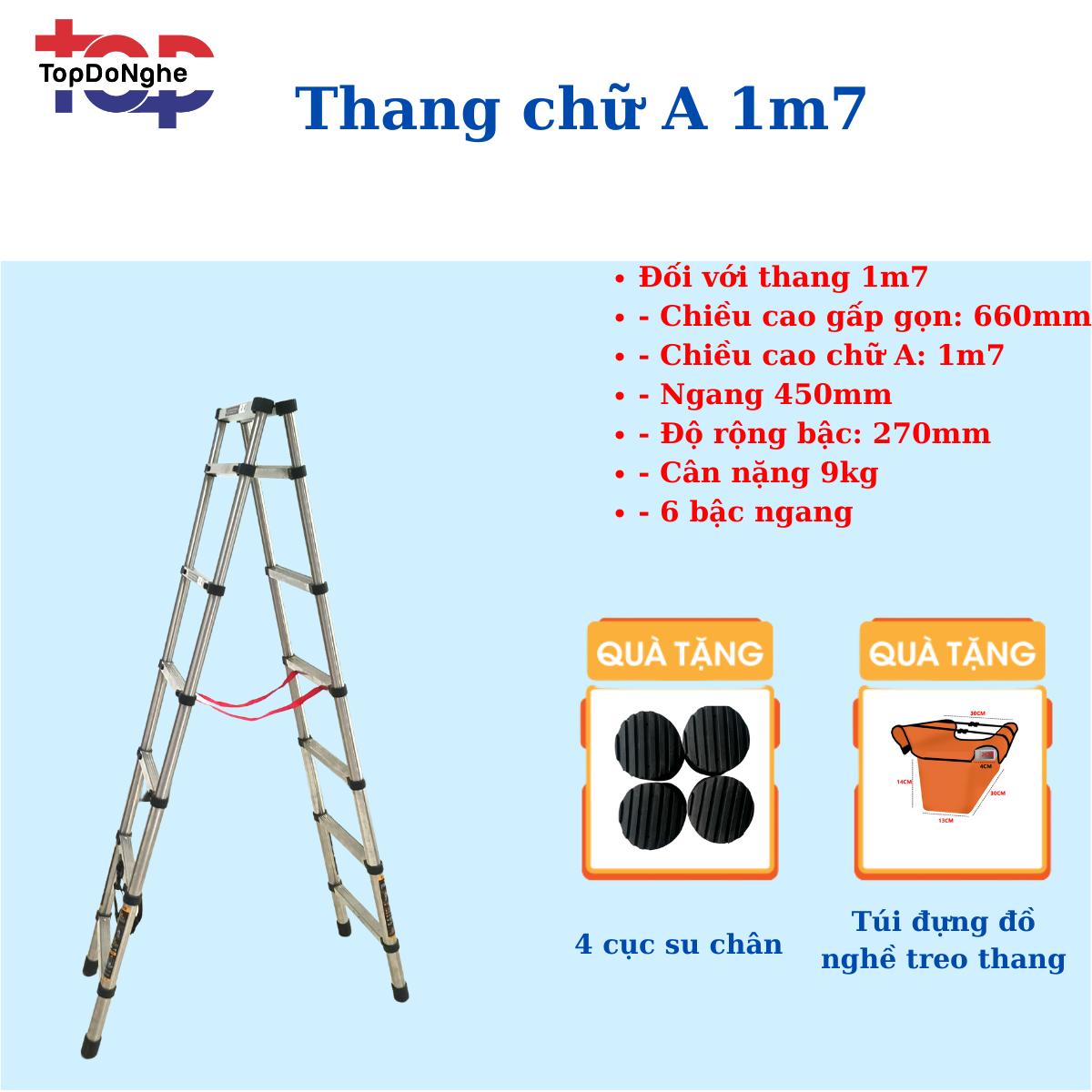 Thang nhôm inox chữ A di chuyển được 1m7 và 2m rút gọn và gọn nhẹ_thumbnail_1