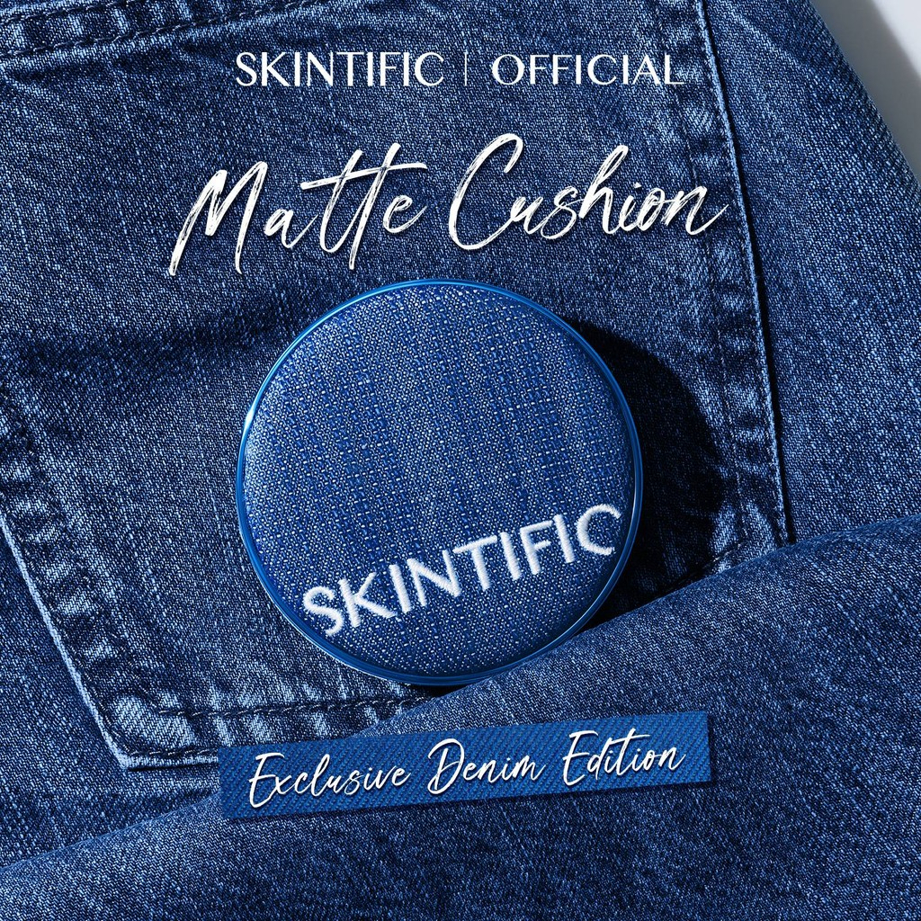 Skintific Perfect Stay Velvet Matte Cushion [DENIM EDITION]