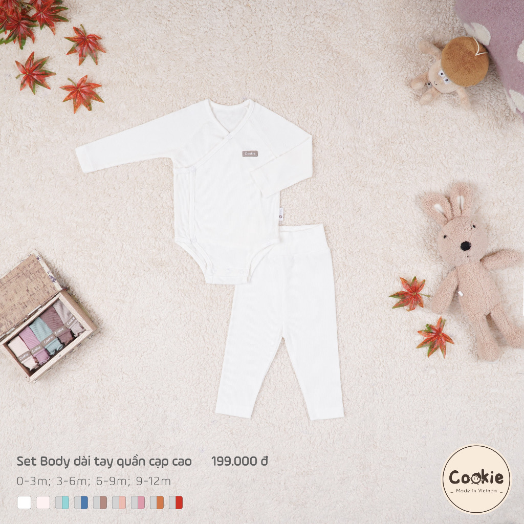 Body dài tay kèm quần COOKIE