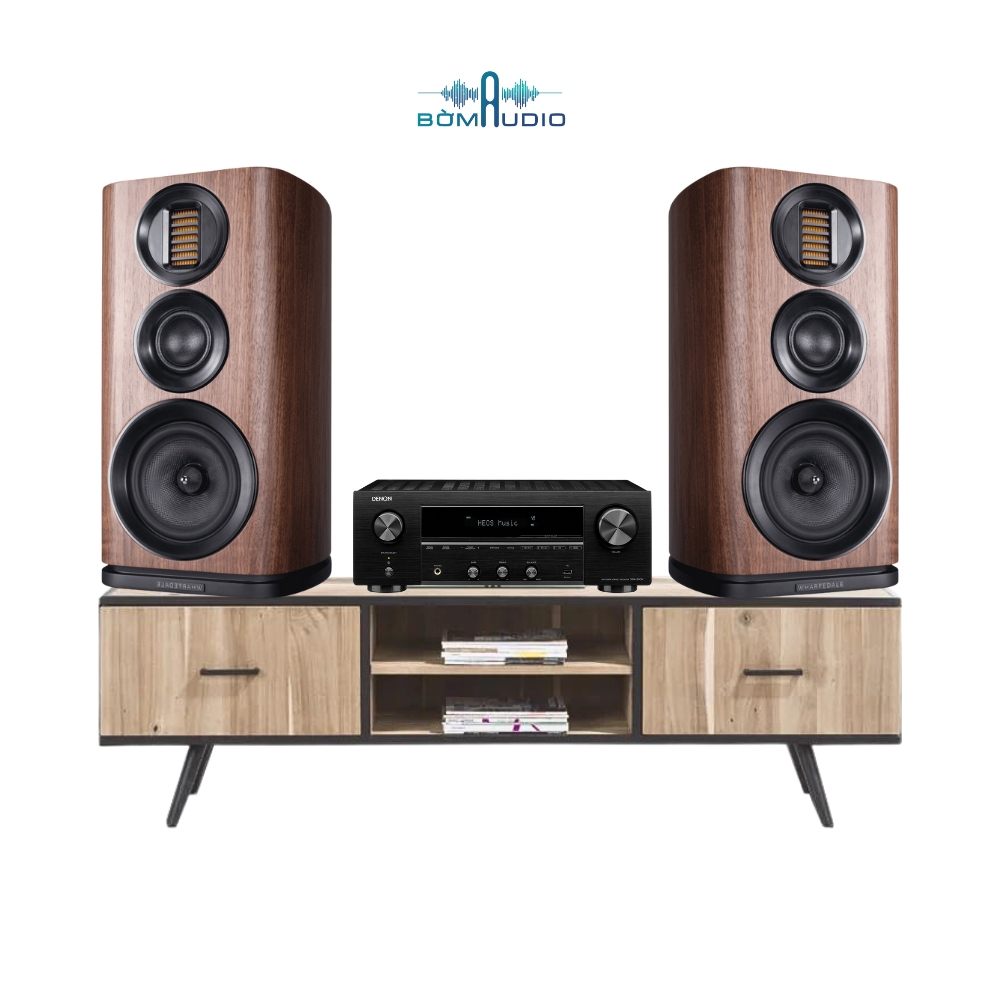 Combo Amply DENON DRA-800H + Loa Bookshelf WHARFEDALE EVO 4.2 - B121_thumbnail_1
