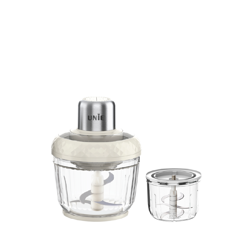 Máy xay thịt UNIE UM366 dung tích 2,5L, 2 cối xay thủy tinh, đánh ruốc, bóc tỏi tiện lợi