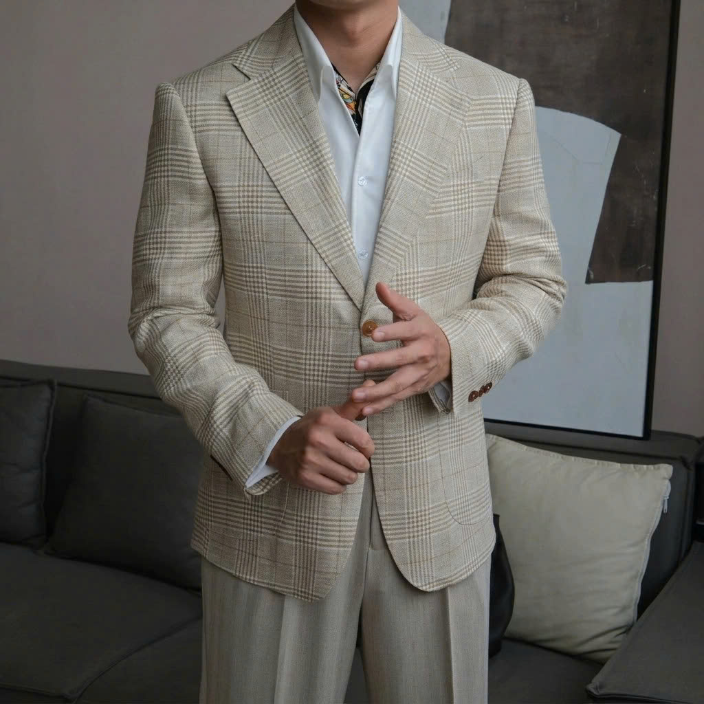 Áo Blazer The Continental Vải Linen_thumbnail_11