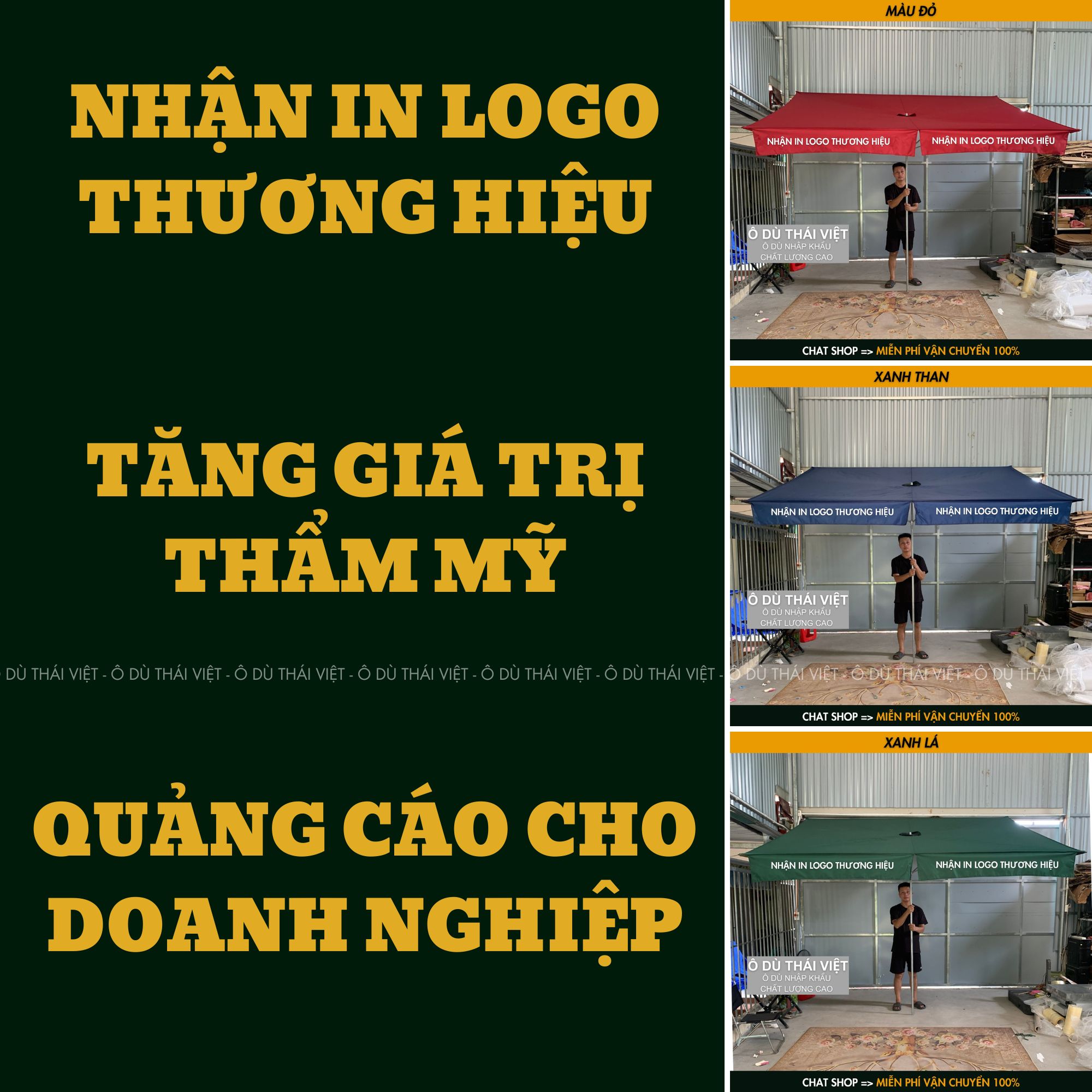 Dù che lệch tâm vuông ngoài trời rộng 2,5x2,5m HÀNG NHẬP KHẨU CAO CẤP vải dù polyester chống thấm tuyệt đối_thumbnail_19