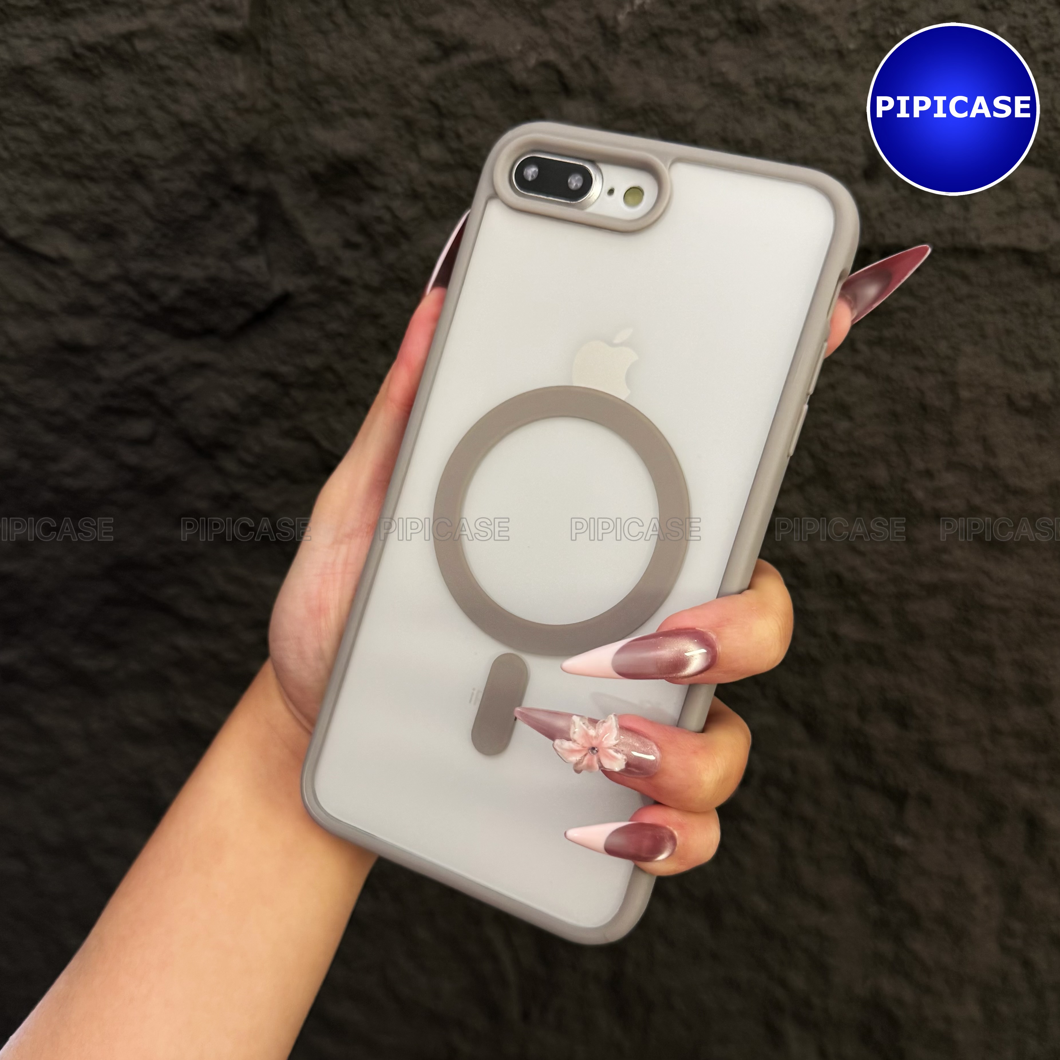 Ốp Lưng iPhone 7 Plus / 8 Plus - Chic - Xám_thumbnail_6