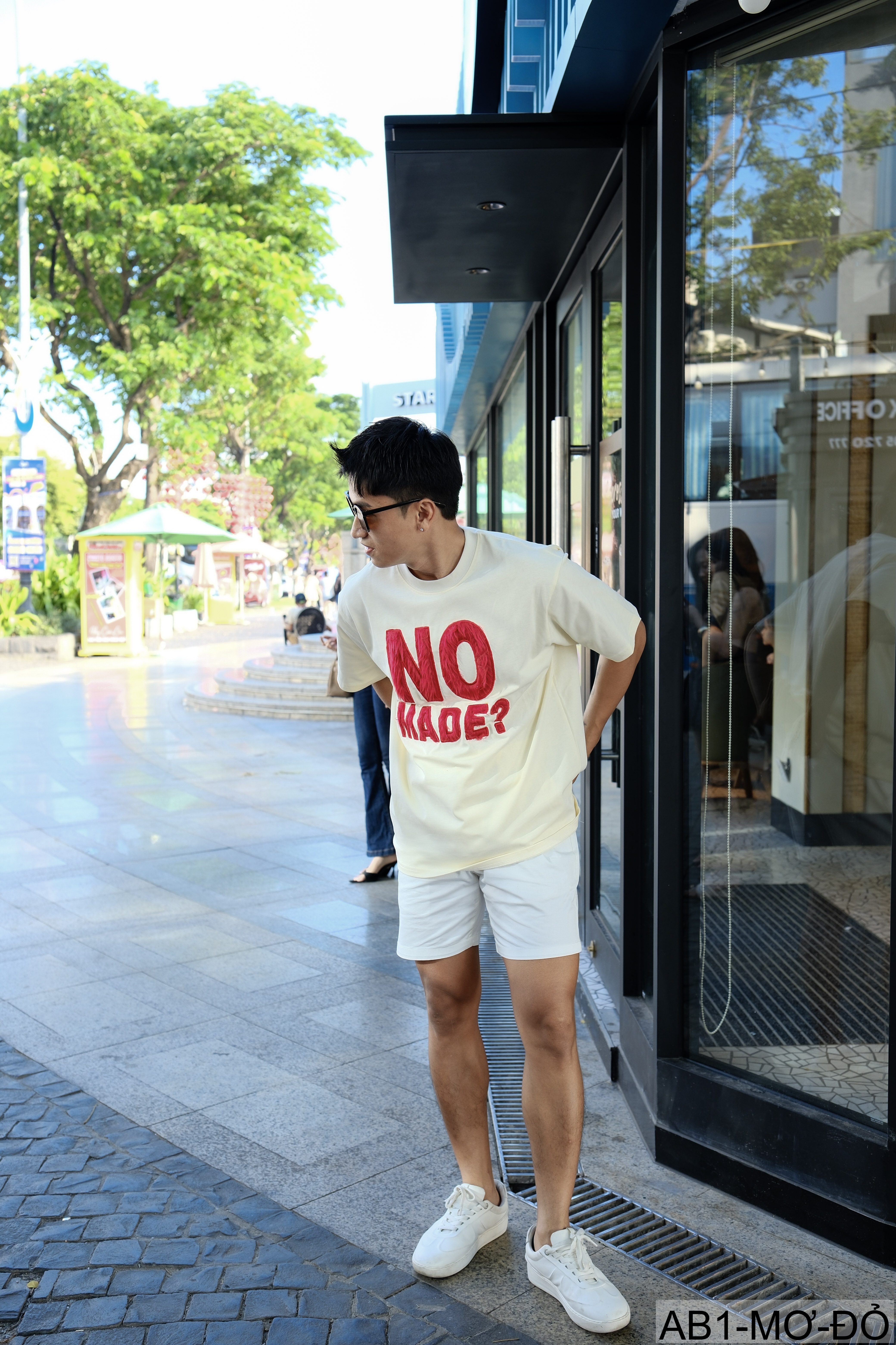 AB1 - Áo phông nam nữ unisex cổ tròn tay ngắn họa tiết NO MADE? phong cách streetwear mùa hè_thumbnail_21