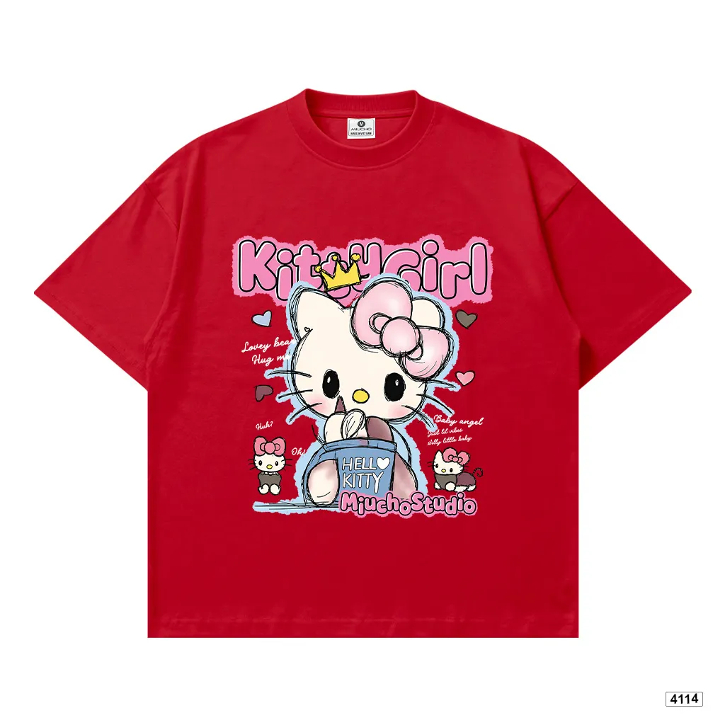 Áo thun nữ form boxy Kittie Girl Miucho 4114_thumbnail_14