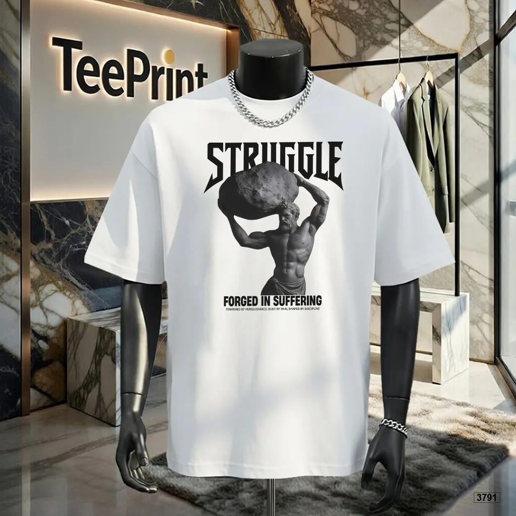 Áo thun oversize Struggle phong cách streetwear trẻ trung hiện đại TeePrint 3791
