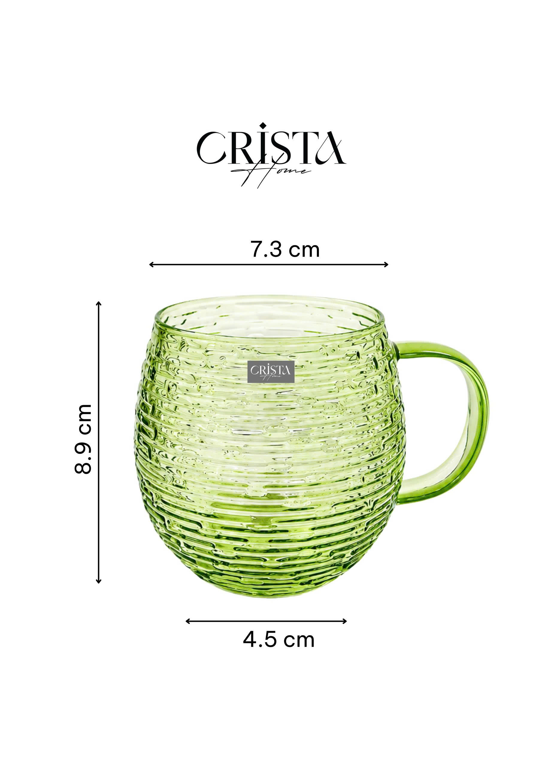 Bộ 6 cốc thủy tinh dáng bầu vân ngang có quai 350ml CRISTA HOME_thumbnail_11
