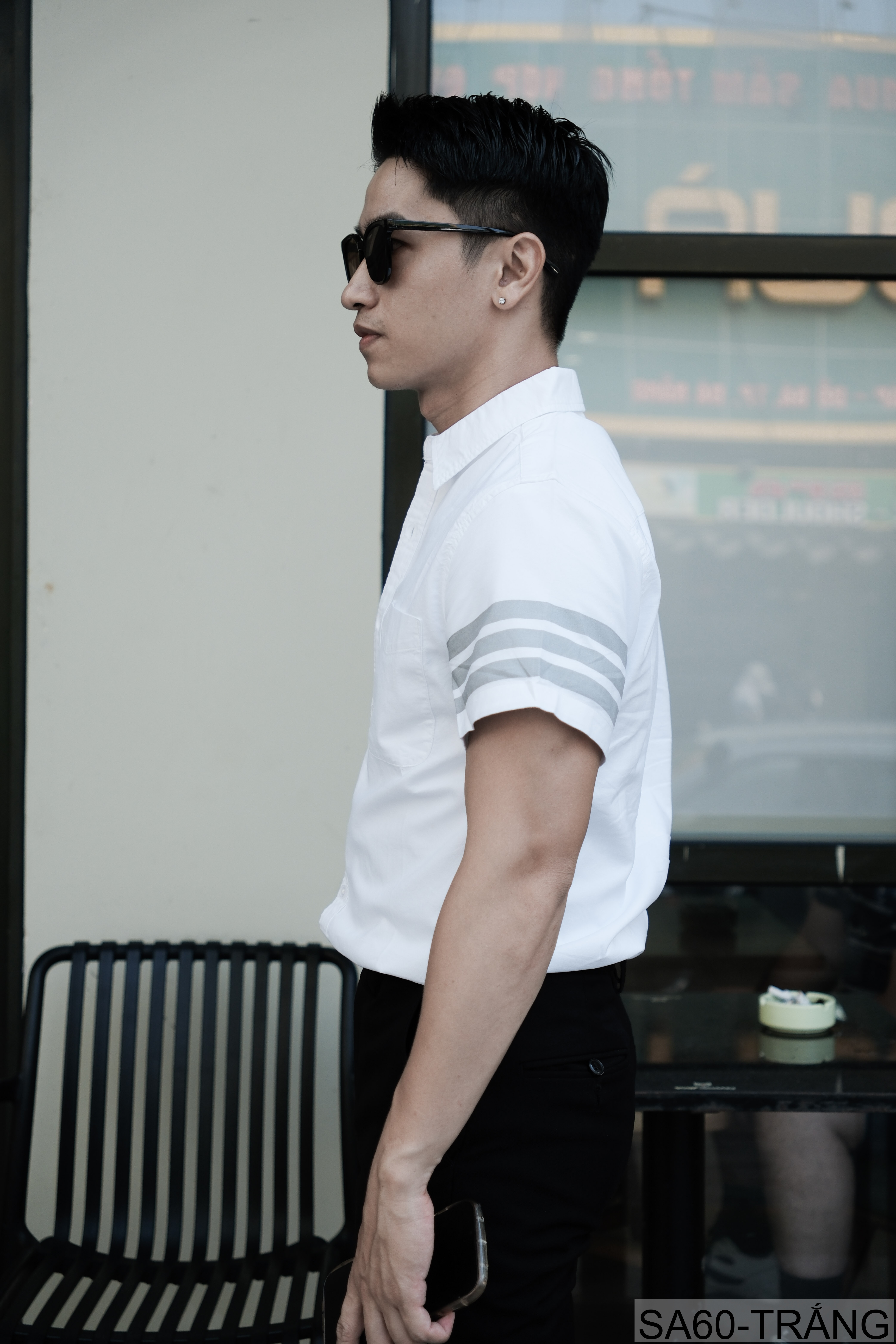 SA60 - Áo Sơ Mi Nam Tay Ngắn Phong Cách Nhật Bản Chất Cotton Thoáng Mát Đa Dụng_thumbnail_3