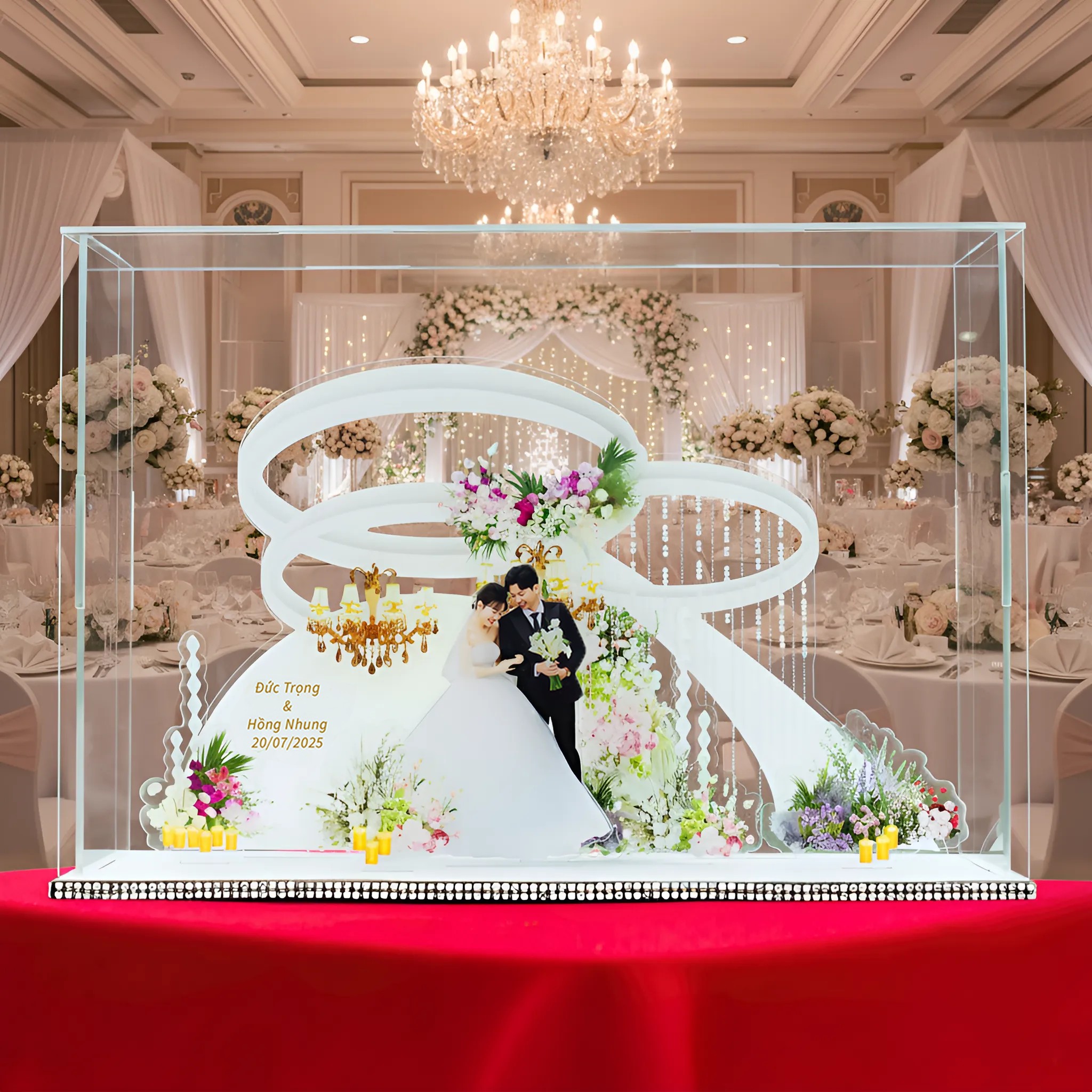 Standee Đám Cưới – Mô Hình Mica 3D Trang Trí, In Ảnh Theo Yêu Cầu, Quà Cưới Decor (Tặng Hộp+ Túi) - Size tính theo chiều ngang_thumbnail_7
