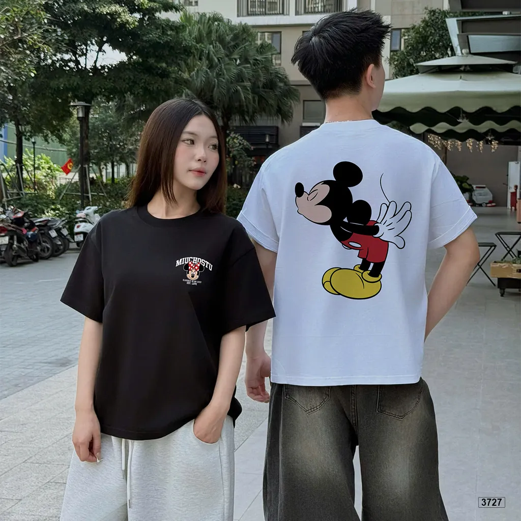 Áo thun boxy couple Chuột Miickey và Minniie Miucho 3727_thumbnail_6