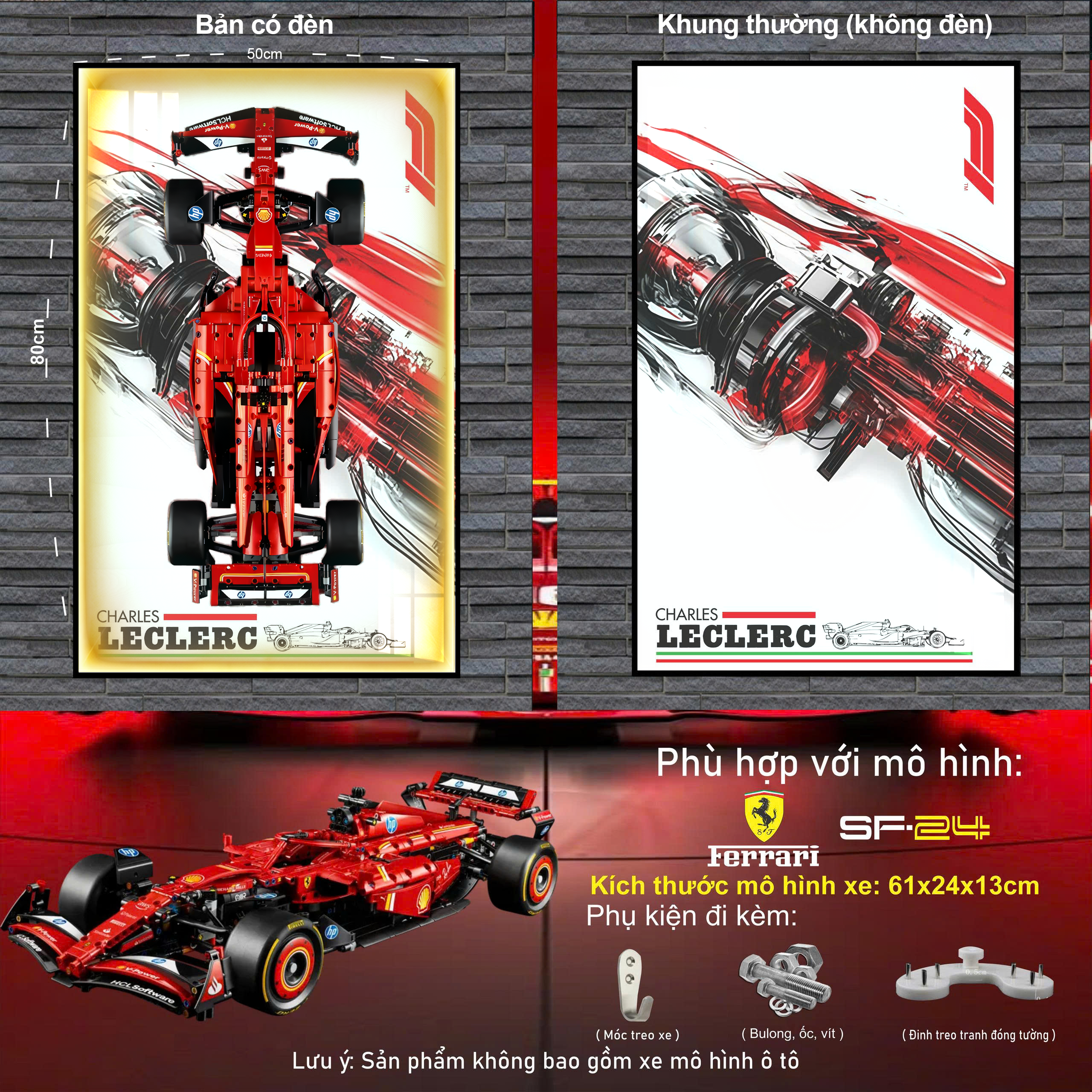 Khung Trưng Bày LEGO Ferrari F1