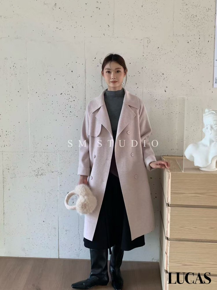 Áo khoác sm cổ vest tay dài dáng dài basic 9904_thumbnail_4