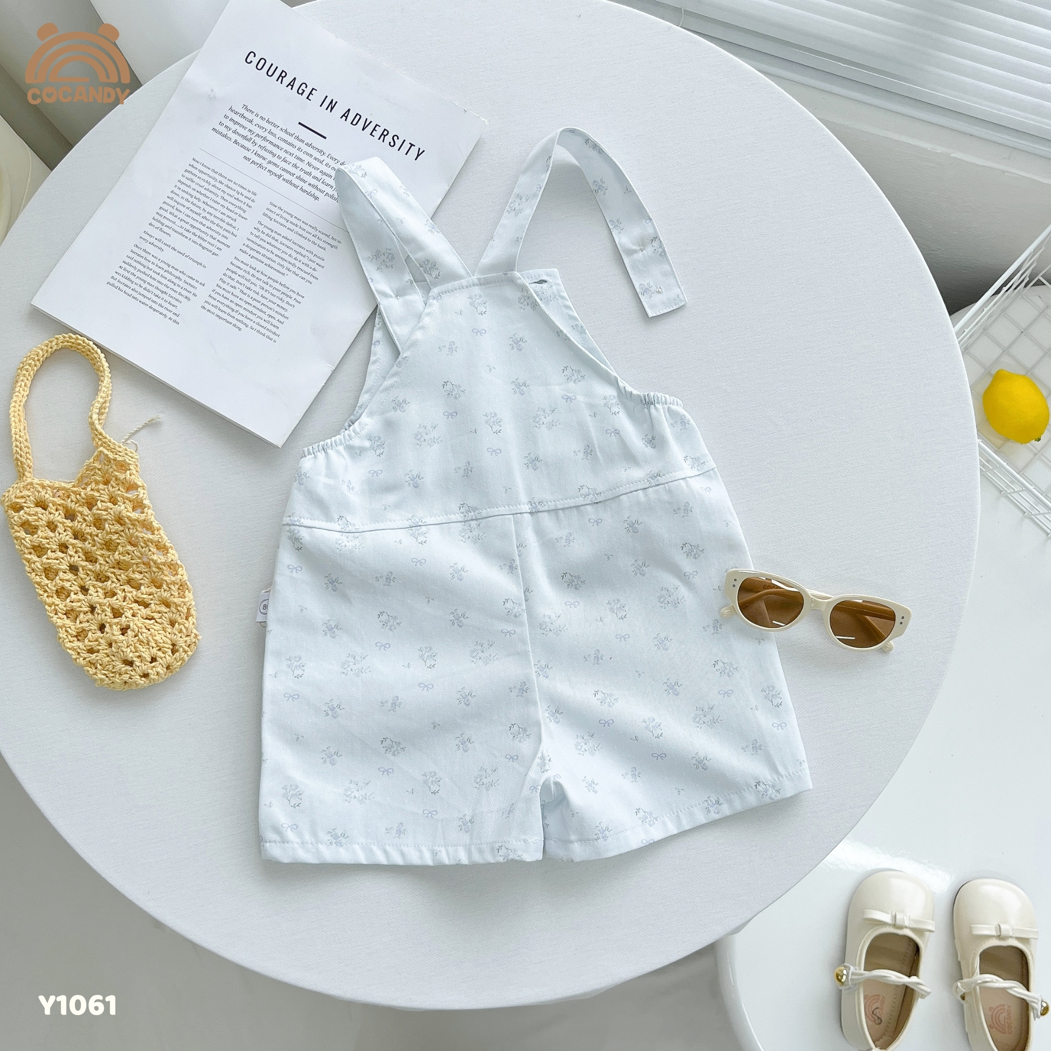 Yếm quần cộc kaki XANH hoa nhí_thumbnail_5