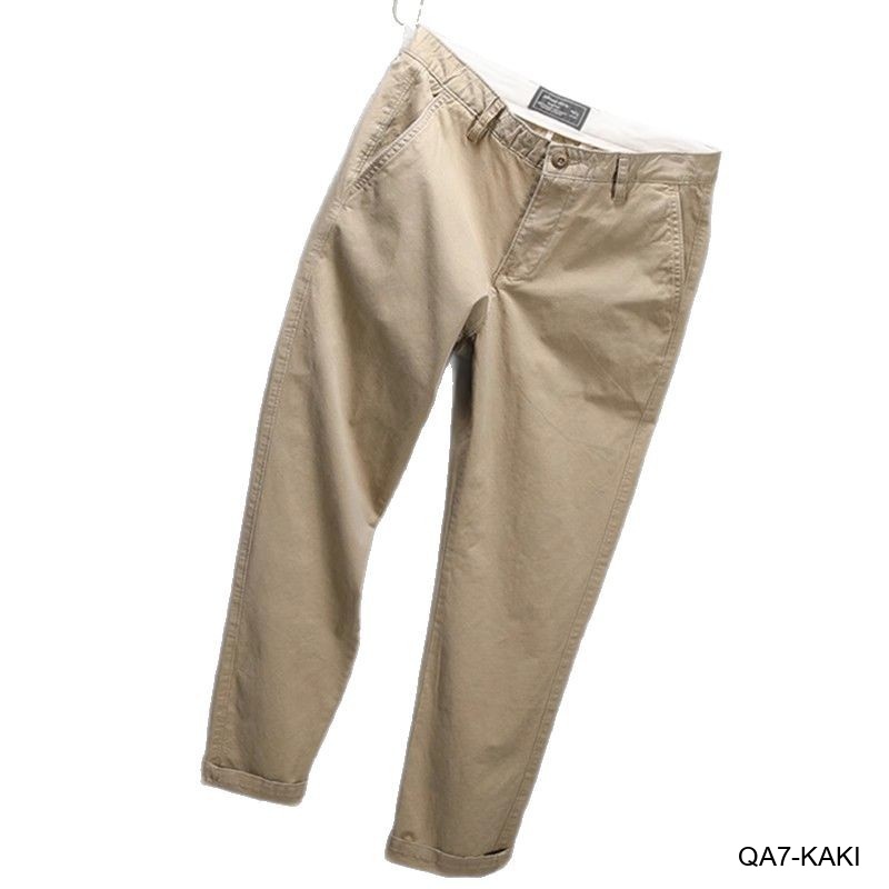 QA7 - Quần Ống Rộng Nam Phong Cách Nhật Bản Cổ Điển, Chất Cotton Mềm Mại, Dễ Phối Đồ 4 Mùa_thumbnail_8