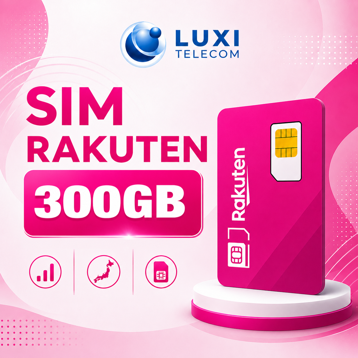SIM Data Rakuten 300GB