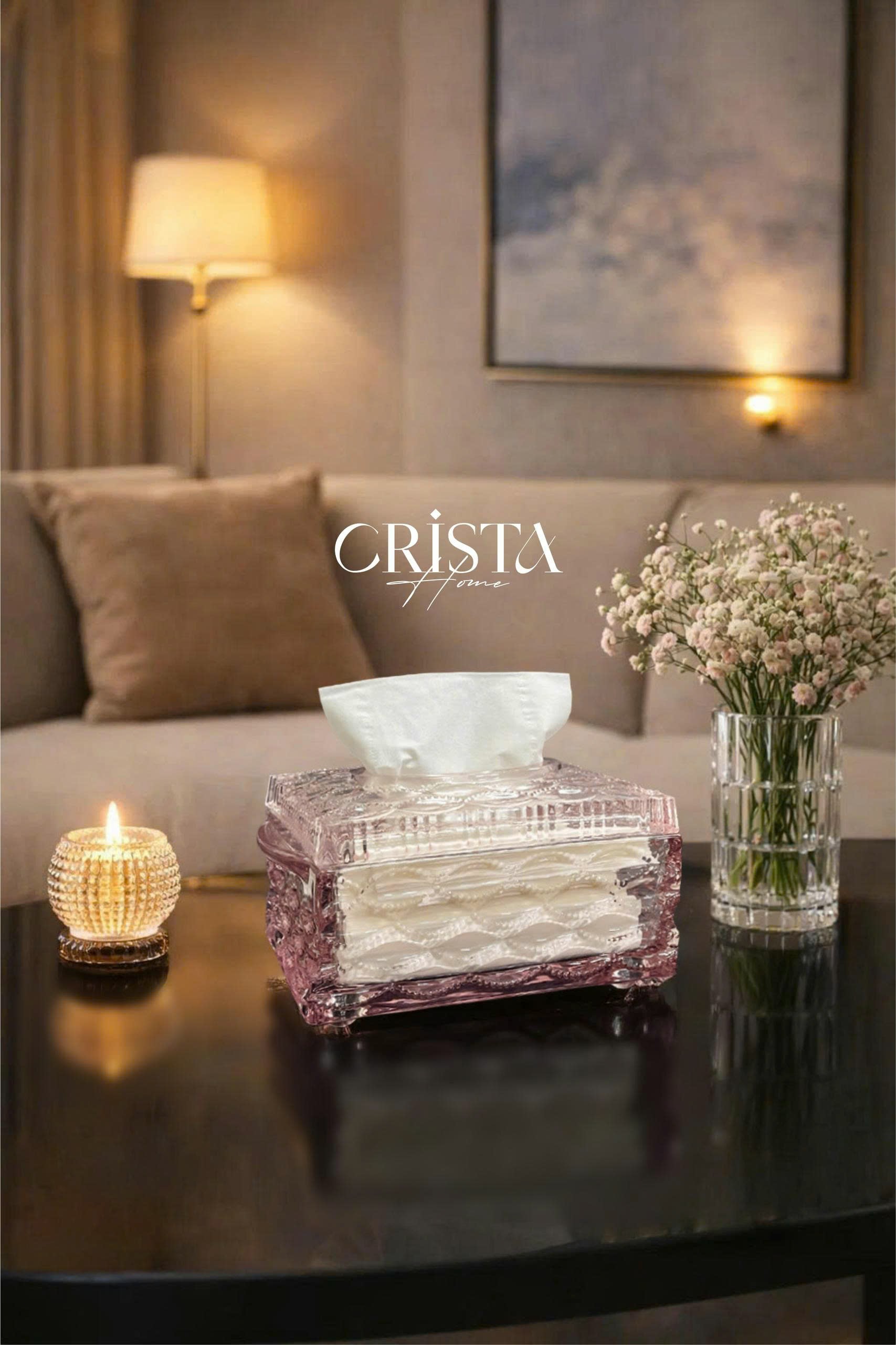 Hộp đựng giấy ăn vân sóng 18.5*12*9.5cm Crista home_thumbnail_9