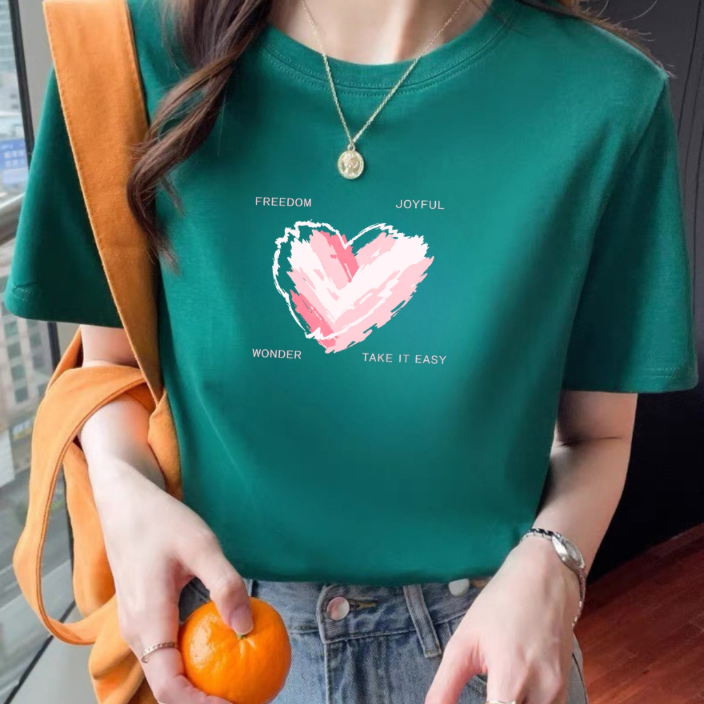 [Form rộng] Áo phông nữ dáng rộng hình trái tim - Loza RT8444_thumbnail_3