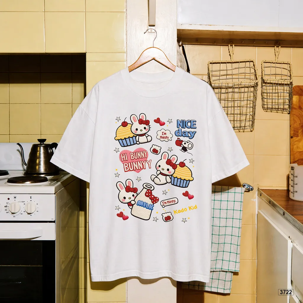 Áo thun bé gái chất thoáng mát Bunny đáng yêu Kado 3722_thumbnail_6