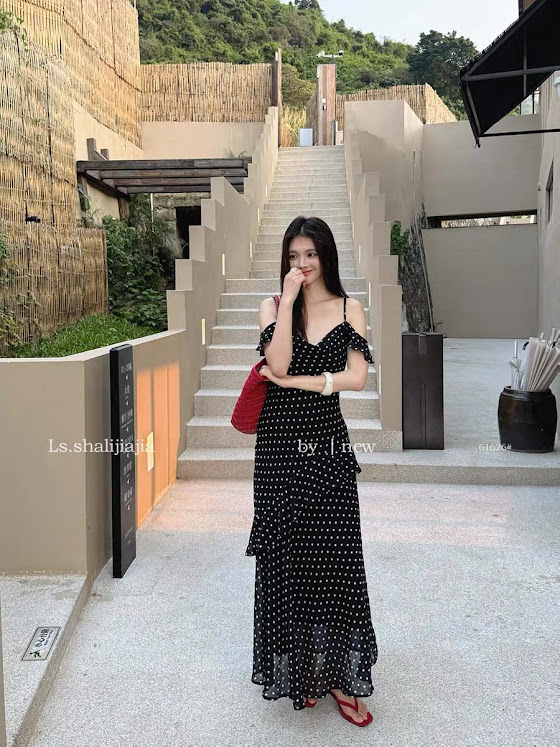 Lucas - váy 2 dây cổ đổ bèo tay 2 lớp dáng dài chân xòe SHALIJIA_thumbnail_8