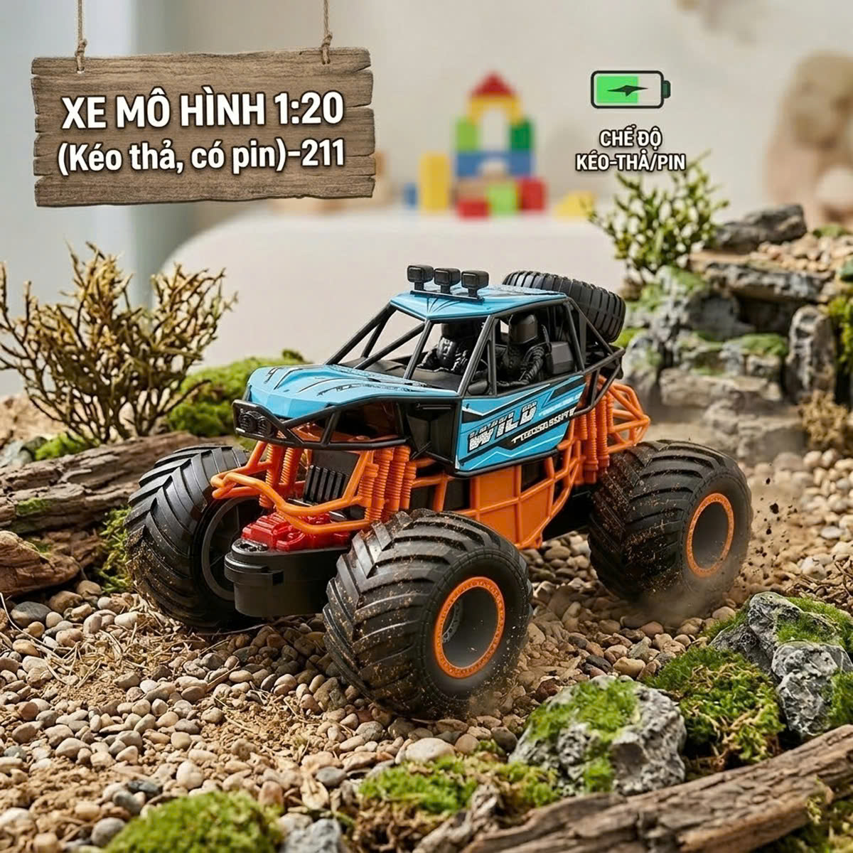 Xe Mô Hình 1:20 (Kéo thả, có pin) [211] (NGẪU NHIÊN)_thumbnail_1