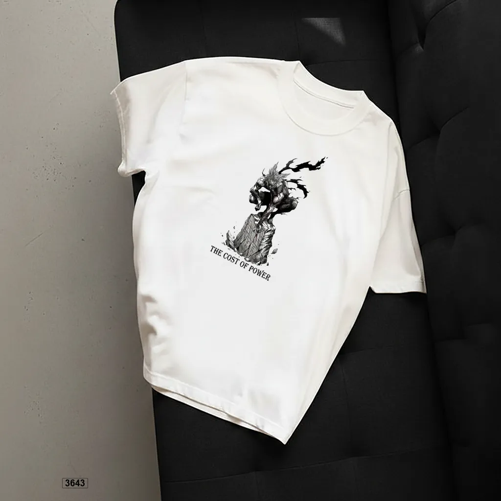 Áo thun nam form rộng The cost of power TeePrint 3643_thumbnail_5