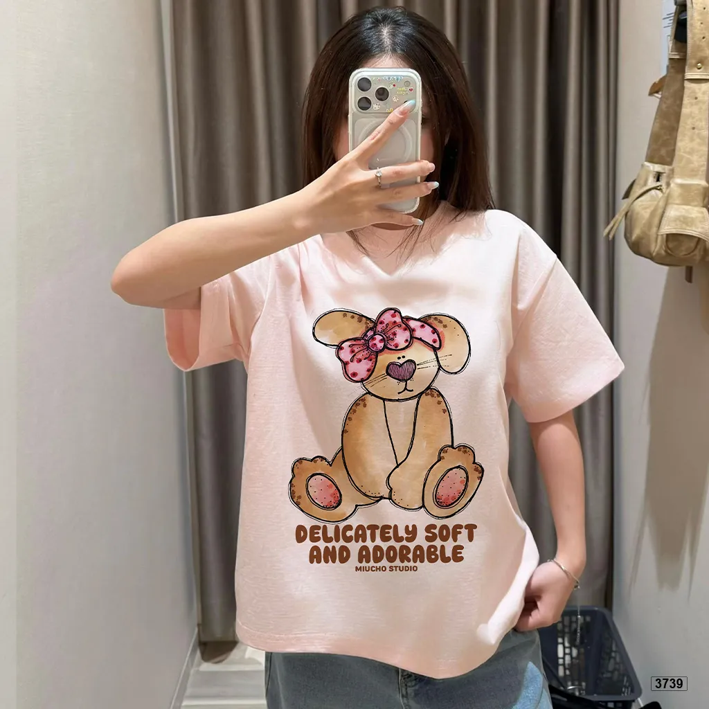 Áo thun nữ form boxy mùa hè chất thoáng mát phong cách dễ thương Miucho 3739_thumbnail_2