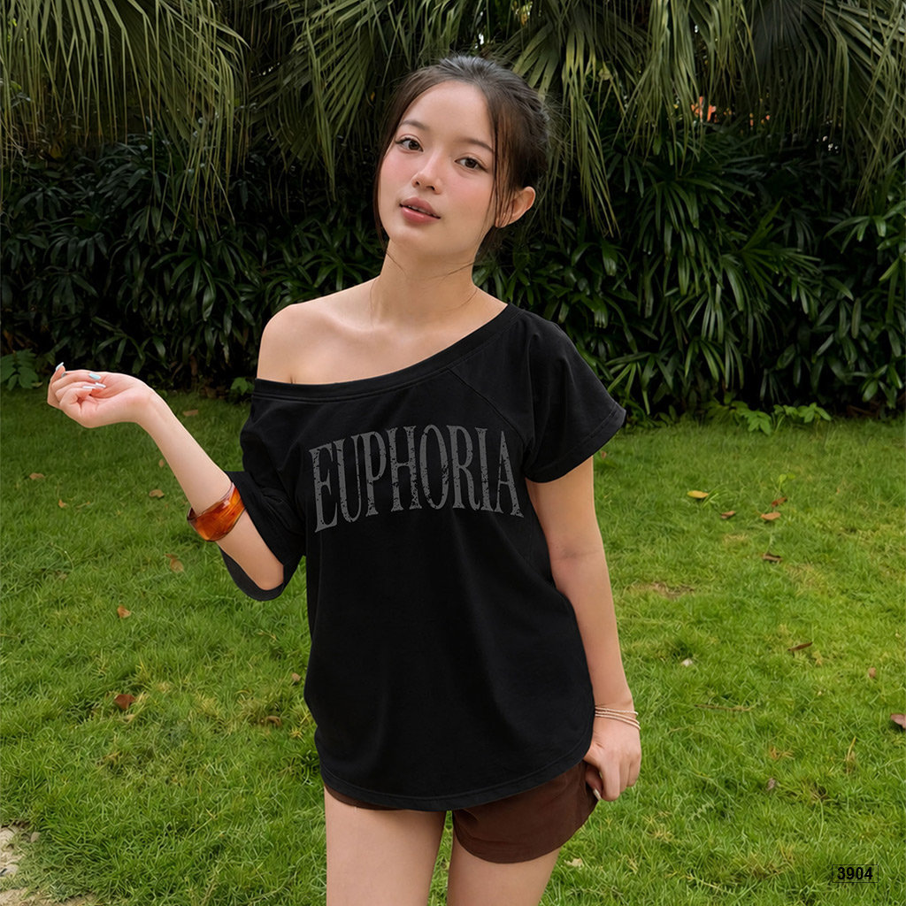 Áo thun nữ form rộng lệch vai chất thoáng mát Miucho 3904_thumbnail_5