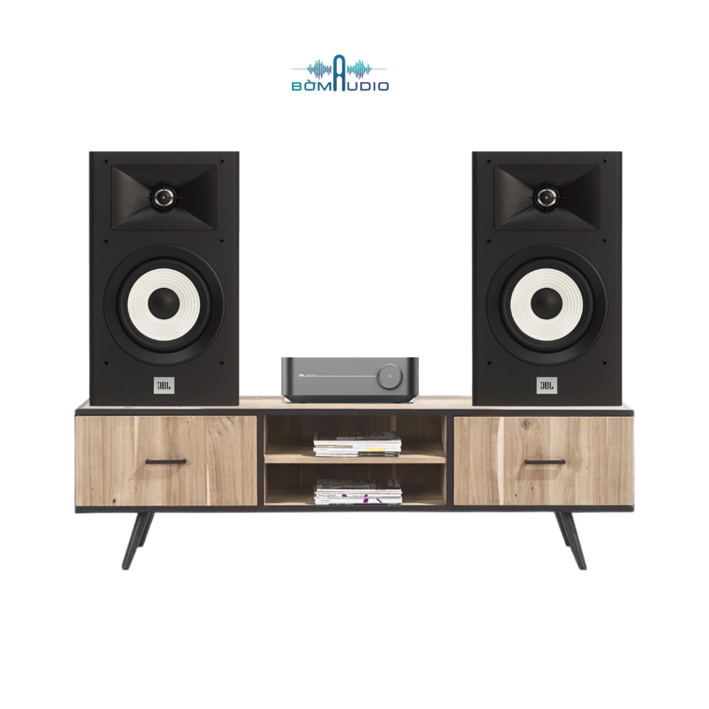 Combo Network Streamer WIIM AMP + Loa Bookshelf JBL STAGE A130 - B323_thumbnail_1