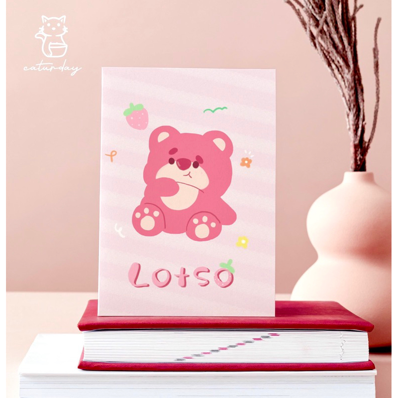 Giấy bao tập GẤU DÂU - LOTSO siêu đáng yêu - Giấy bóng dày chất lượng, hình in rõ nét, màu sắc tươi tắn_thumbnail_5