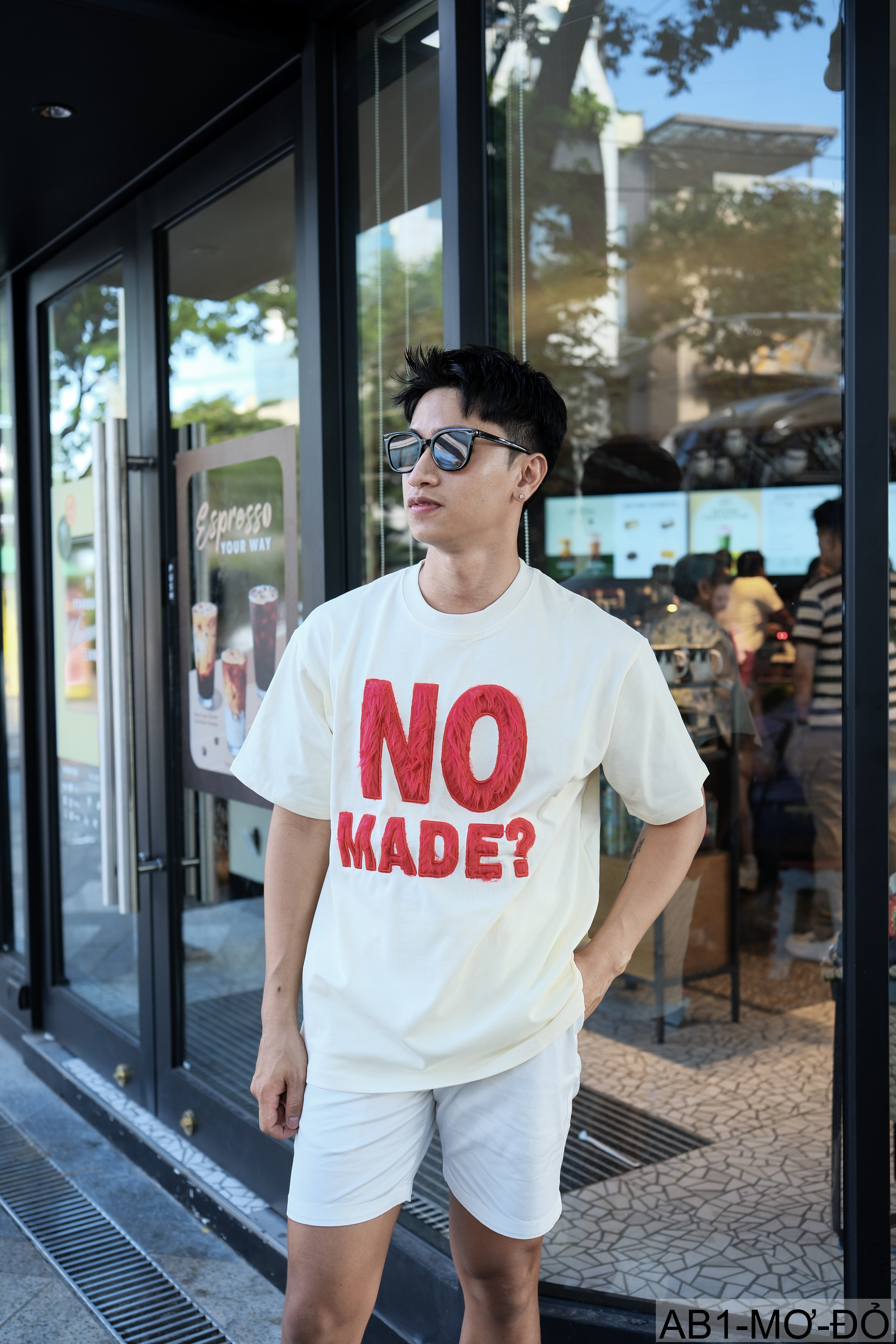 AB1 - Áo phông nam nữ unisex cổ tròn tay ngắn họa tiết NO MADE? phong cách streetwear mùa hè_thumbnail_20