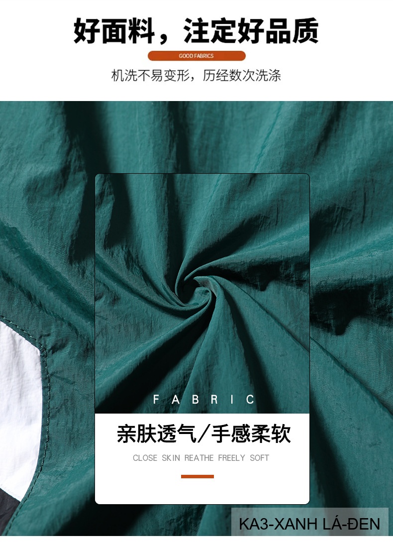 KA3 - Áo khoác nam dáng rộng phối màu cổ đứng phong cách thể thao thoáng khí mùa xuân thu_thumbnail_24