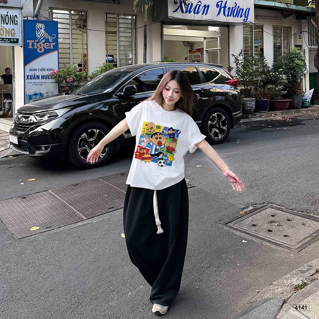 Áo thun boxy unisex thể thao Miucho 4141_thumbnail_2