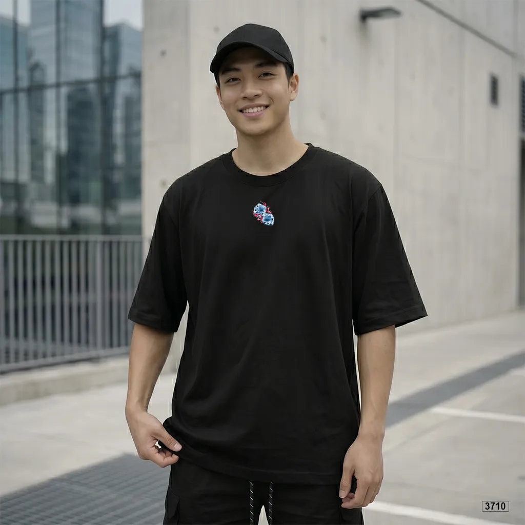 Áo thun nam form rộng phong cách đường phố năng động Polux 3710_thumbnail_6