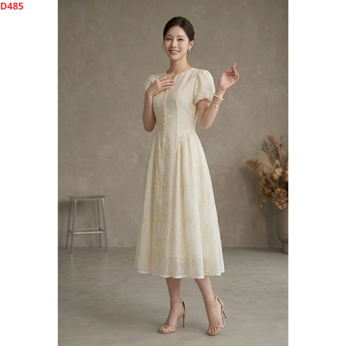 Đầm tơ - ren thêu_thumbnail_3